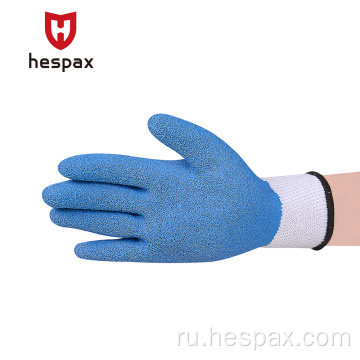 Hespax Latex Crinke Safety Gloves Резиновые водонепроницаемы